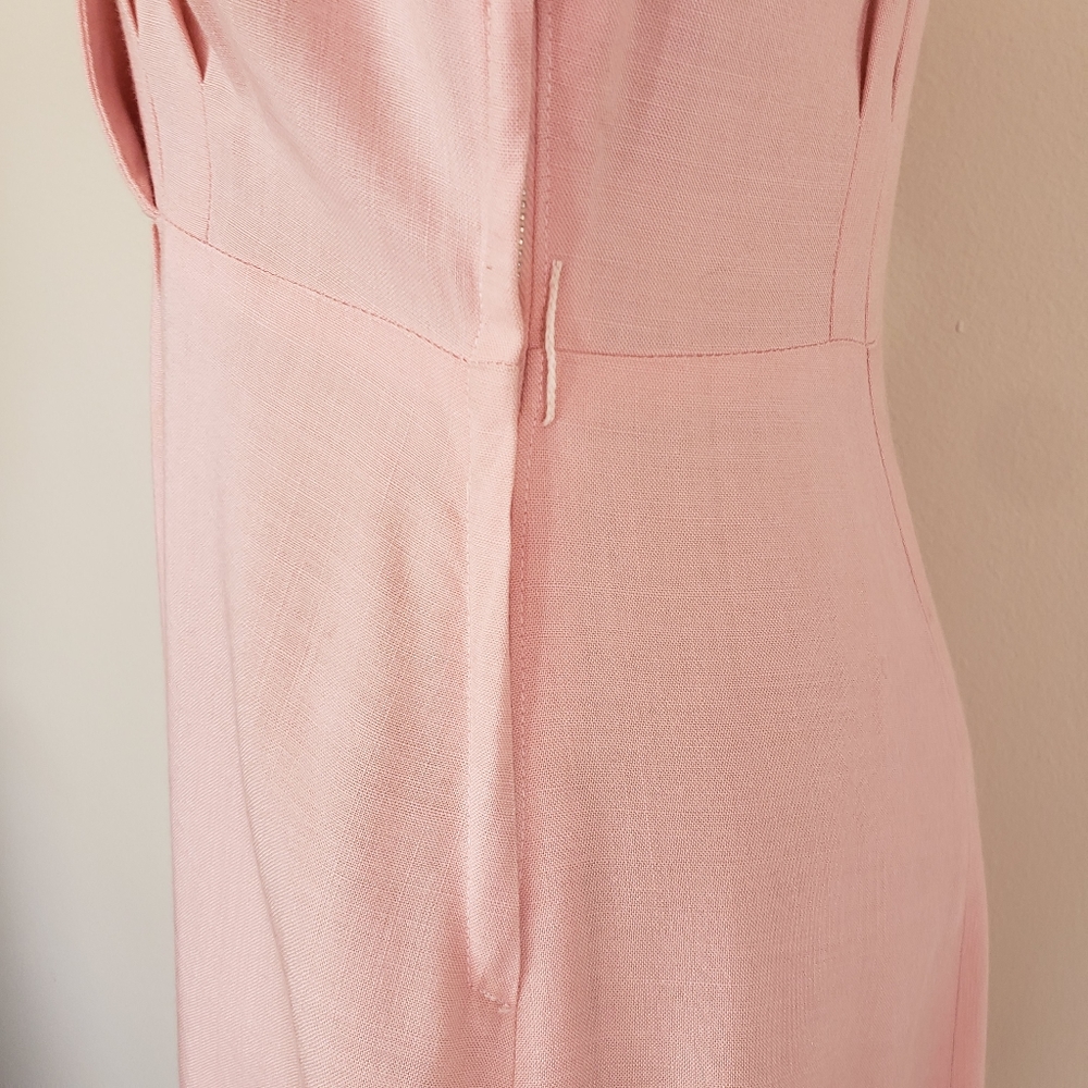 VTG 50s Pink Short Sleeve Mendel Dress - Picture 10 of 13